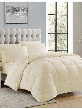 Sweet Home Essential 8-Piece Bed in a Bag Comforter Set King Biege